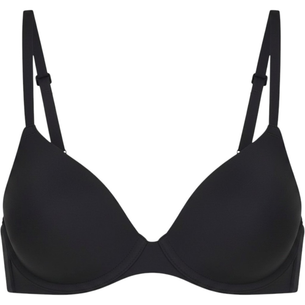 Skims Fits Everybody T-Shirt Bra Onyx Black Underwire BR-UWR-2294 38C - Picture 1 of 8